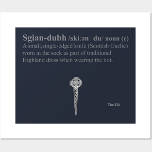 Definition of a Sgian Dubh Posters and Art